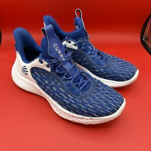 Under Armour Curry Flow 9 Team 'White Royal' Basketball Shoes Size M13/W14.5